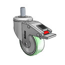 SS-03AMX-125-TL-TS12 MedCaster Swivel Caster