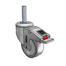 SS-03CRB-125-TL-TS14 MedCaster Swivel Caster