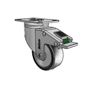 SS-03PYN-125-DL-TP01 MedCaster Swivel Caster
