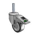 SS-03PYN-125-DL-TS14 MedCaster Swivel Caster
