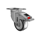 SS-03PYN-125-TL-TP01 MedCaster Swivel Caster