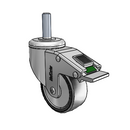 SS-03PYP-125-DL-TS13 MedCaster Swivel Caster