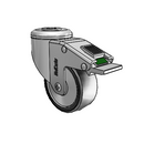 SS-03PYX-125-DL-HKU1 MedCaster Swivel Caster