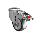 SS-03PYX-125-TL-HKU1 MedCaster Swivel Caster
