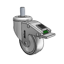 SS-03TPP-125-DL-TS12 MedCaster Swivel Caster