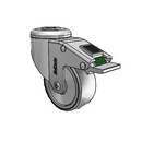 SS-03TPX-125-DL-HKU1 MedCaster Swivel Caster