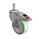 SS-04AMP-125-TL-GRS2 MedCaster Swivel Caster