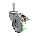 SS-04AMX-125-TL-TS14 MedCaster Swivel Caster