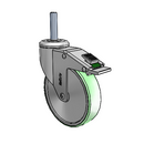 SS-05AMP-125-DL-TS14 MedCaster Swivel Caster
