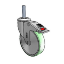 SS-05AMX-125-TL-TS14 MedCaster Swivel Caster