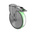 SS-06AMN-125-DL-HKU1 MedCaster Swivel Caster