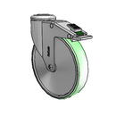 SS-06AMP-125-DL-HKU1 MedCaster Swivel Caster