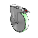 SS-06AMP-125-TL-HKU1 MedCaster Swivel Caster