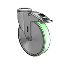 SS-06AMX-125-DL-HKU1 MedCaster Swivel Caster