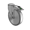 SS-06CRX-125-DL-HKU1 MedCaster Swivel Caster
