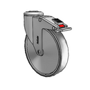 SS-06TPP-125-TL-HKU1 MedCaster Swivel Caster