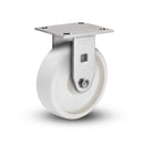 Value Stainless 4"x2" RETORT Roller Bearing Rigid Caster with 4"x4.5" Plate