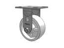 SSER5X2RETN Pemco Stainless Steel 5 in Plate Caster