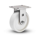 Value Stainless 6"x2" RETORT Precision Ball Bearing Rigid Caster with 4"x4.5" Plate