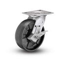 Value Stainless 4"x2" Max Nylon Precision Ball Bearing Side-Lock Caster with 4"x4.5" Plate