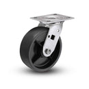 Value Stainless 4"x2" Polypropylene HD Delrin Bearing Caster with 4"x4.5" Plate