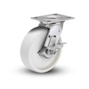 Value Stainless 4"x2" RETORT Precision Ball Bearing Side-Lock Caster with 4"x4.5" Plate