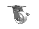 SSES4X2RETNTBK Pemco Stainless Steel 4 in Plate Caster