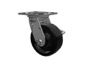 SSES5X2HRTNTBK Pemco Stainless Steel 5 in Plate Caster