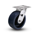 Value Stainless 5"x2" Solid Polyurethane K Delrin Bearing Caster with 4"x4.5" Plate