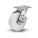Value Stainless 5"x2" RETORT Precision Ball Bearing Side-Lock Caster with 4"x4.5" Plate