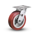 Value Stainless 5"x2" Thermo-Urethane Precision Ball Bearing Caster with 4"x4.5" Plate
