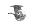 SSES5X2WNYCAML Pemco Stainless Steel 5 in Plate Caster