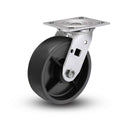 Value Stainless 6"x2" Polypropylene HD Roller Bearing Caster with 4"x4.5" Plate