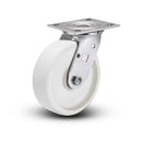 Value Stainless 6"x2" RETORT Precision Ball Bearing Caster with 4"x4.5" Plate