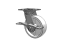 SSES6X2RETCAML Pemco Stainless Steel 6 in Plate Caster