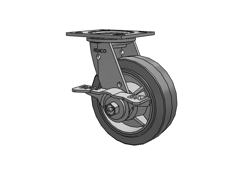 SSES6X2TPRCAMS Pemco Stainless Steel 6 in Plate Caster