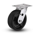 Value Stainless 8"x2" High-Temp Nylon Roller Bearing Caster with 4"x4.5" Plate