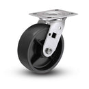 Value Stainless 8"x2" Polypropylene HD Roller Bearing Caster with 4"x4.5" Plate