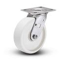 Value Stainless 8"x2" RETORT Precision Ball Bearing Caster with 4"x4.5" Plate