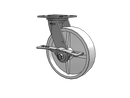 SSES8X2RETCAML Pemco Stainless Steel 8 in Plate Caster