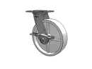 SSES8X2RETCAMS Pemco Stainless Steel 8 in Plate Caster