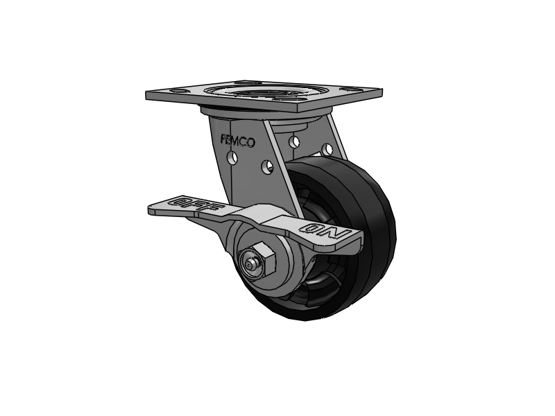 SSESRS4X2MAXCAMS Pemco Stainless Steel 4 in Plate Caster