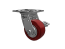 SSESRS4X2TUMBTBK Pemco Stainless Steel 4 in Plate Caster