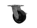 SSESRS5X2HRTNTBK Pemco Stainless Steel 5 in Plate Caster