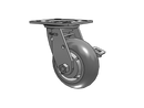 SSESRS5X2TPDBTBK Pemco Stainless Steel 5 in Plate Caster