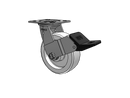 SSESRS6X2WNYDWFB Pemco Stainless Steel 6 in Plate Caster