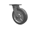 SSESRS8X2TPRBTBK Pemco Stainless Steel 8 in Plate Caster