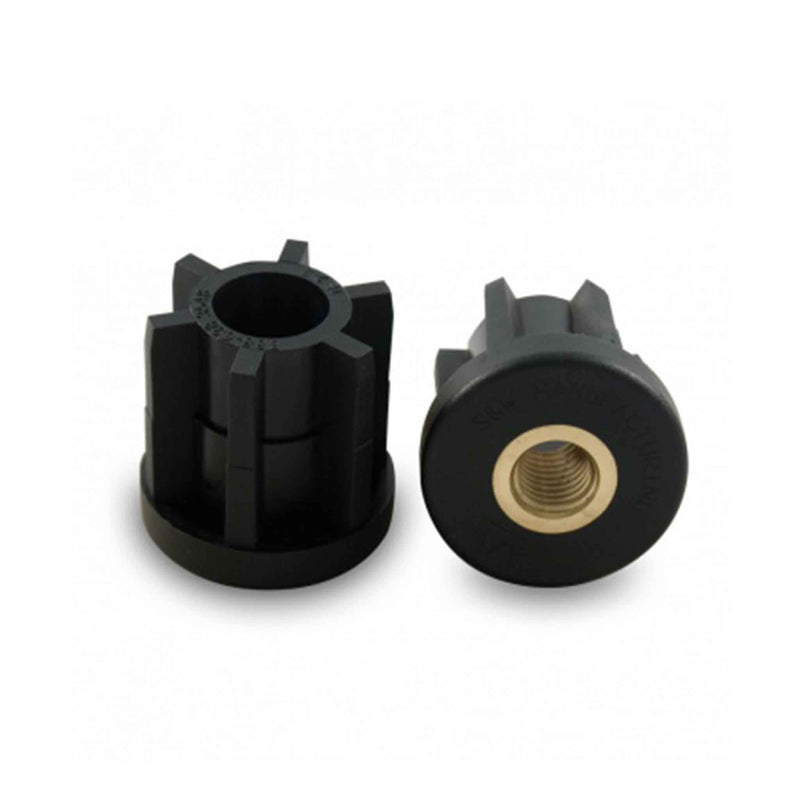 Main view of a S&W Leveling Mounts Threaded Tube Ends for 1.50" -16 ga. tube with 1.37" ID with tapped for 1/2"-13 stud and 1500 lb. capacity it is Brass insert; USA-made under part