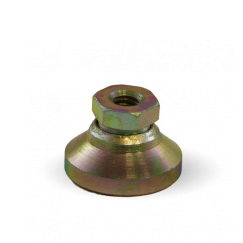 Main view of a S&W Leveling Mounts Leveling Mounts 2-1/2" base dia. with tapped for 5/8"-11 stud and 6000 lb. capacity it is Swivel base; USA-made under part