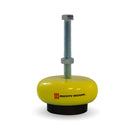 Main view of a S&W Leveling Mounts Leveling Mounts 5" base dia. with 5/8"-11 x 8" stud and 2000 lb. capacity it is Anti-vibration; USA-made under part